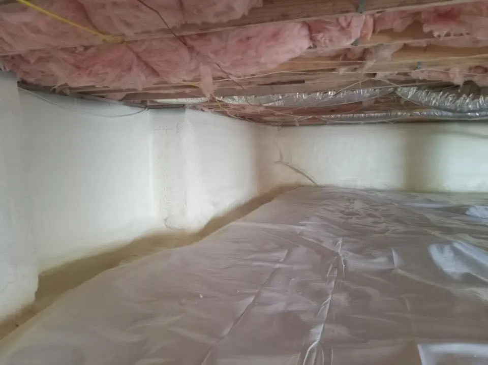 Crawl space encapsulation with closed-cell spray foam for Attic Insulation in Yakima